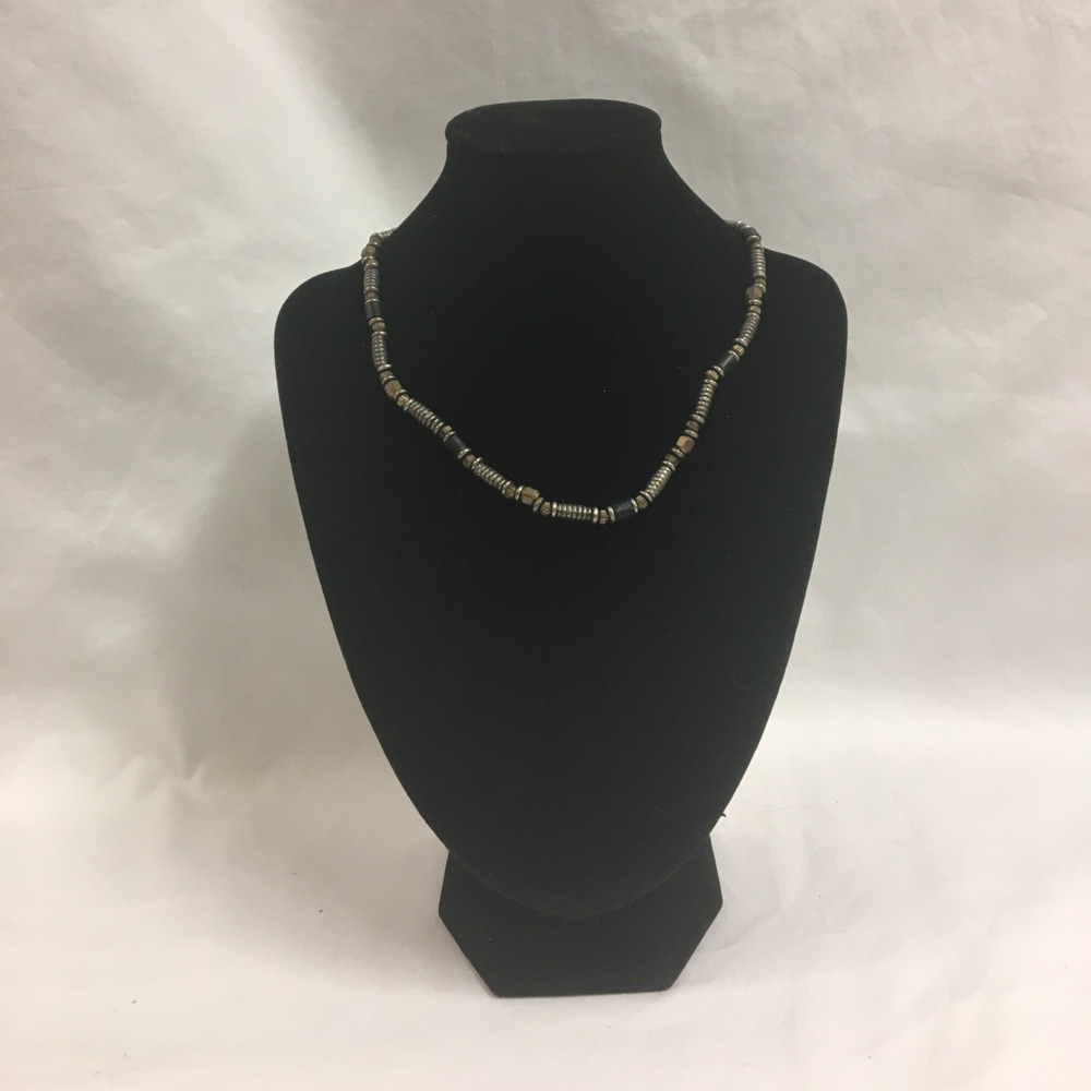 Heavily beaded necklace